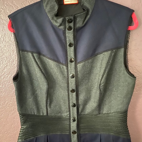 Karoline Lang Blue and Grey Dress - Picture 5 of 6